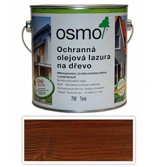 Ochranná olejová lazura OSMO ( 708 Teak) 2,5 L