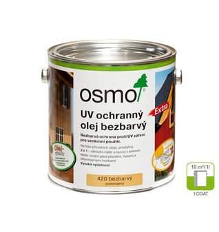 Ochranný UV olej EXTRA OSMO ( 420 Bezbarvý polomatný ) 2,5 L