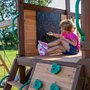Dětské hřiště Cedar Cove s tobogánem a houpačkami z cedrového dřeva - 03
