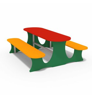 Nerezový piknikový stolek - 20209